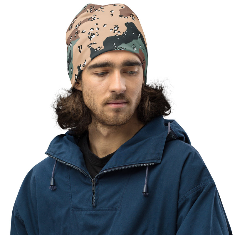 Chocolate Chip Kazakhstan Steppe CAMO Beanie - Head