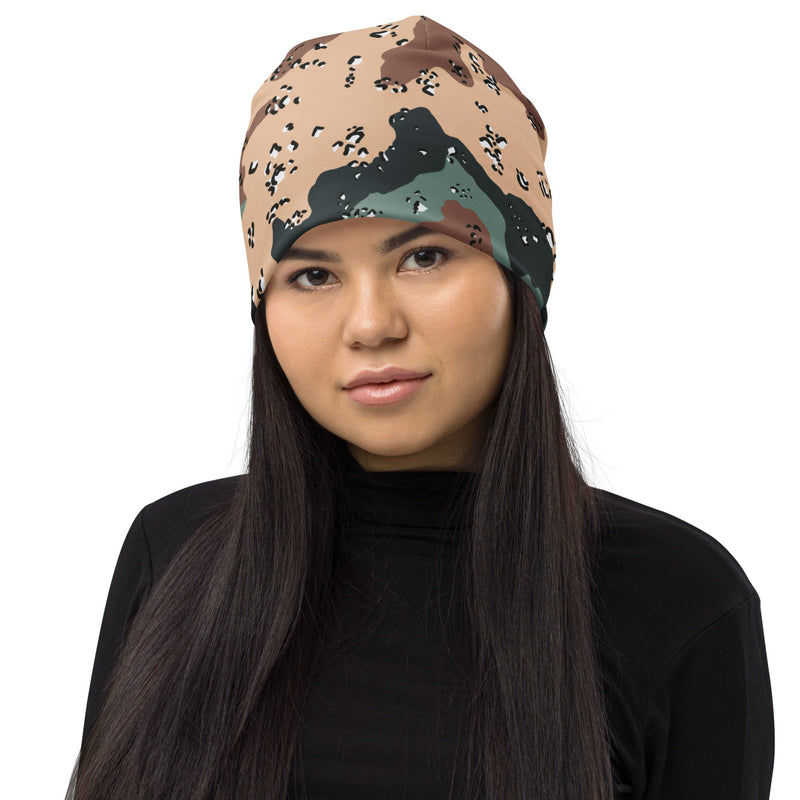 Chocolate Chip Kazakhstan Steppe CAMO Beanie - Head