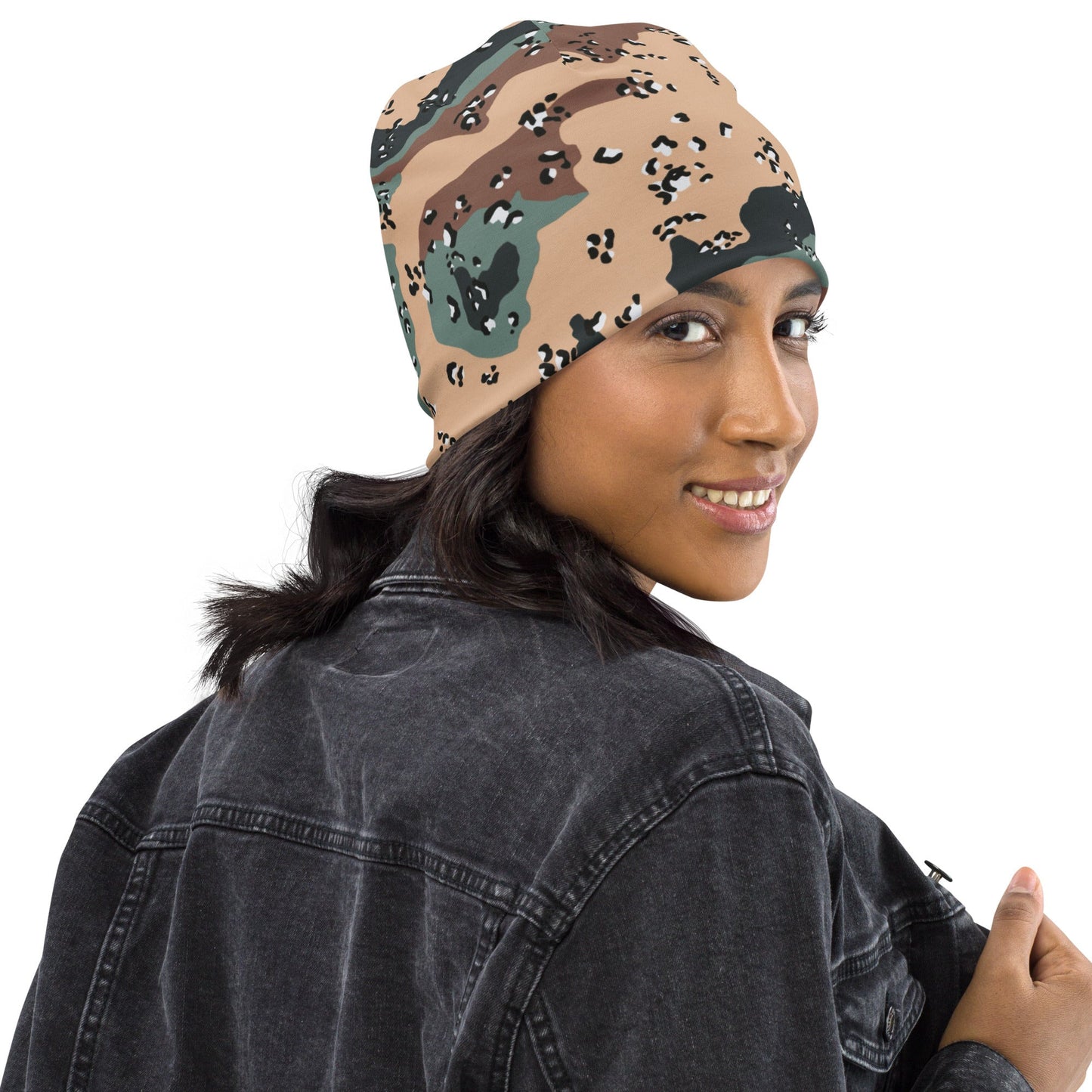 Kazakhstan Chocolate Chip CAMO Beanie - Beanies