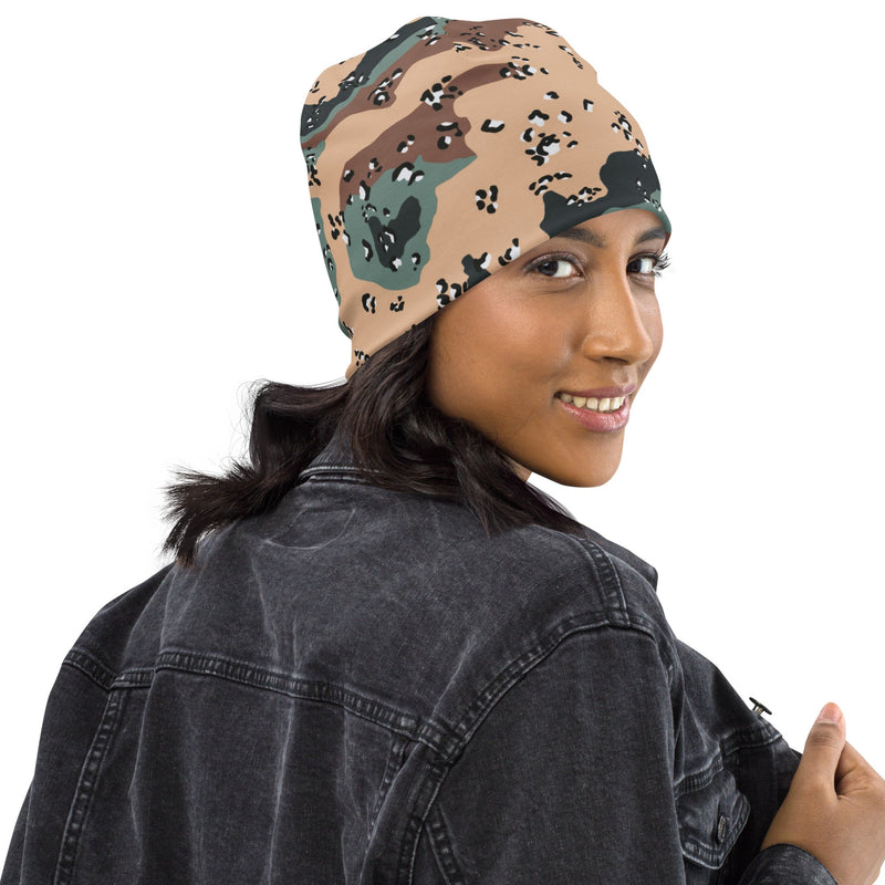 Chocolate Chip Kazakhstan Steppe CAMO Beanie - Head