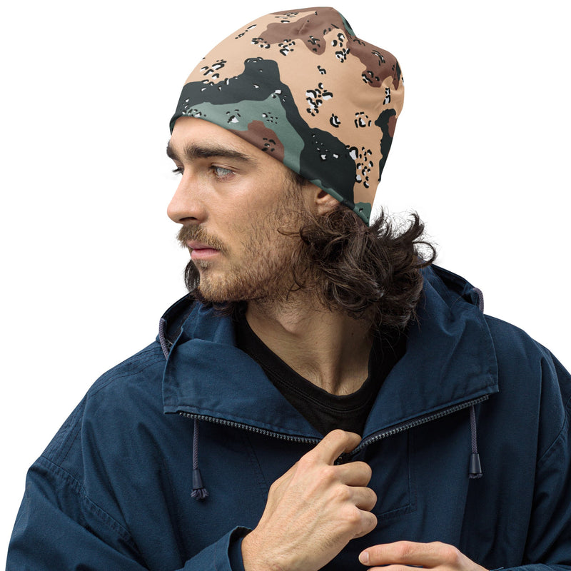 Chocolate Chip Kazakhstan Steppe CAMO Beanie - S - Head
