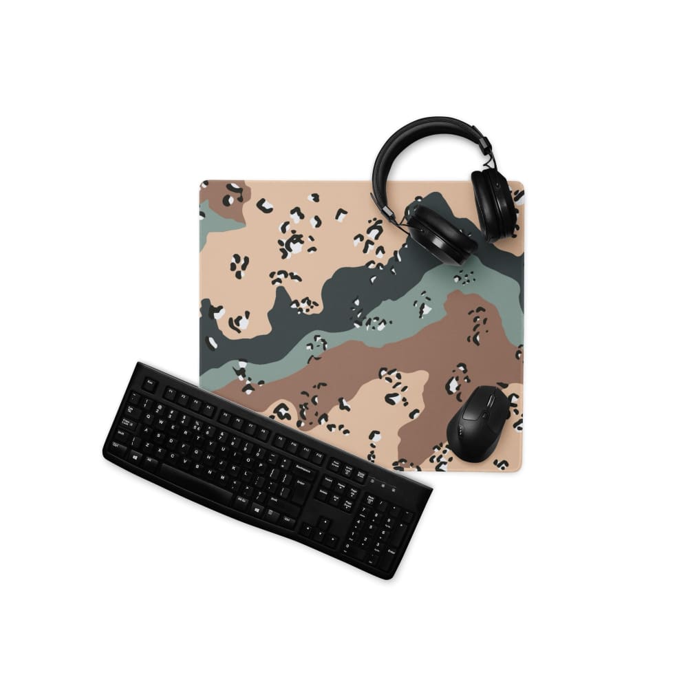 Kazakhstan Chocolate Chip Desert CAMO Gaming mouse pad - 18″×16″ - Gaming mouse pad