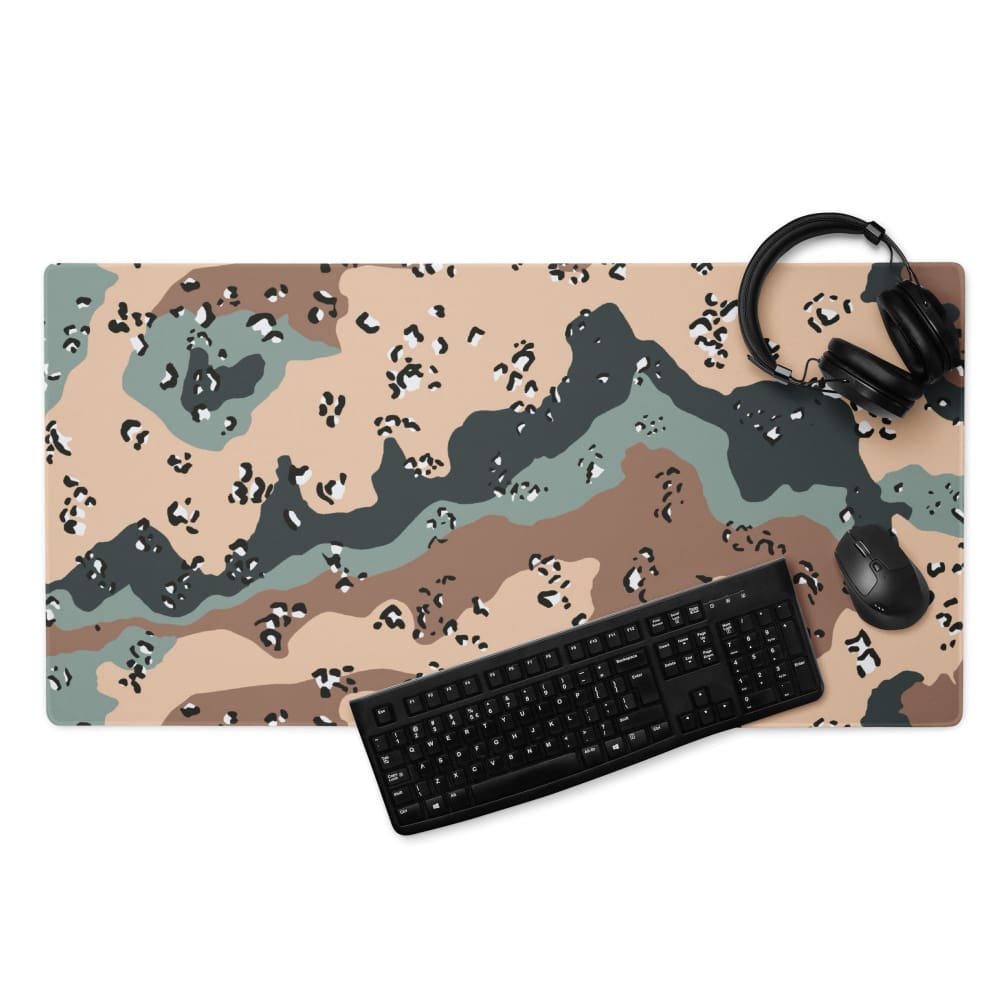 Kazakhstan Chocolate Chip Desert CAMO Gaming mouse pad - 36″×18″ - Gaming mouse pad