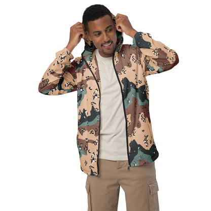 Kazakhstan Chocolate Chip Desert CAMO Men’s windbreaker - Mens Windbreaker