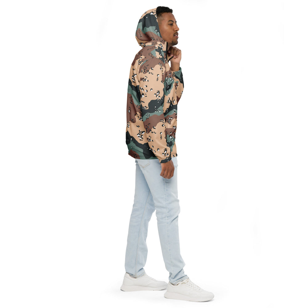 Kazakhstan Chocolate Chip Desert CAMO Men’s windbreaker - Mens Windbreaker