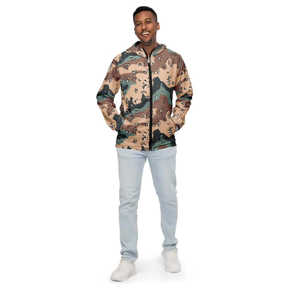 Kazakhstan Chocolate Chip Desert CAMO Men’s windbreaker - Mens Windbreaker