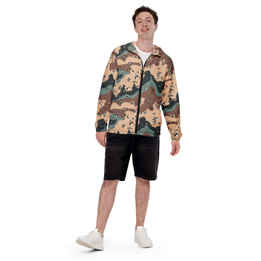 Kazakhstan Chocolate Chip Desert CAMO Men’s windbreaker - Mens Windbreaker