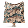 Kazakhstan Chocolate Chip Desert CAMO Sherpa blanket - 60″×80″ - Sherpa blanket