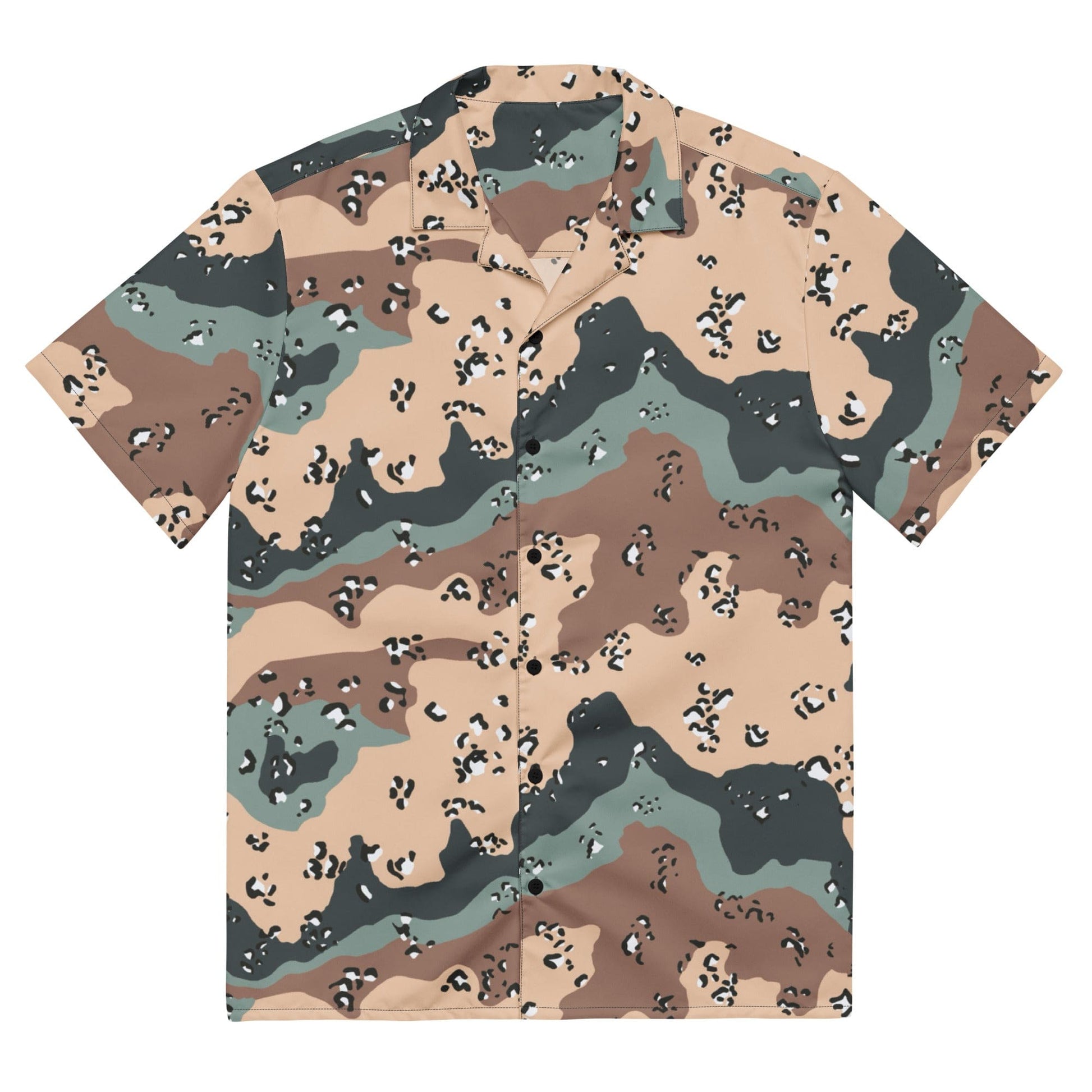 Kazakhstan Chocolate Chip Desert CAMO Unisex button shirt - 2XS - Button Shirt