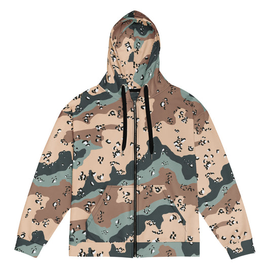 Kazakhstan Chocolate Chip Desert CAMO Unisex zip hoodie - Zip Hoodie