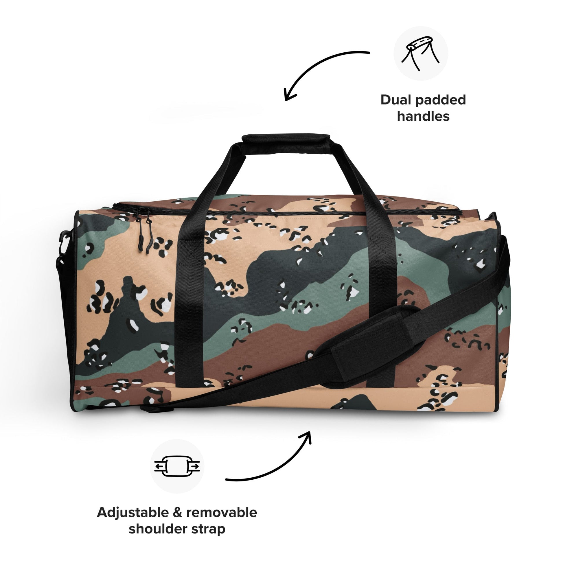Kazakhstan Chocolate Chip CAMO Duffle bag Bags