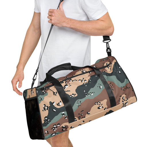 Chocolate Chip Kazakhstan Steppe CAMO Duffle Bag
