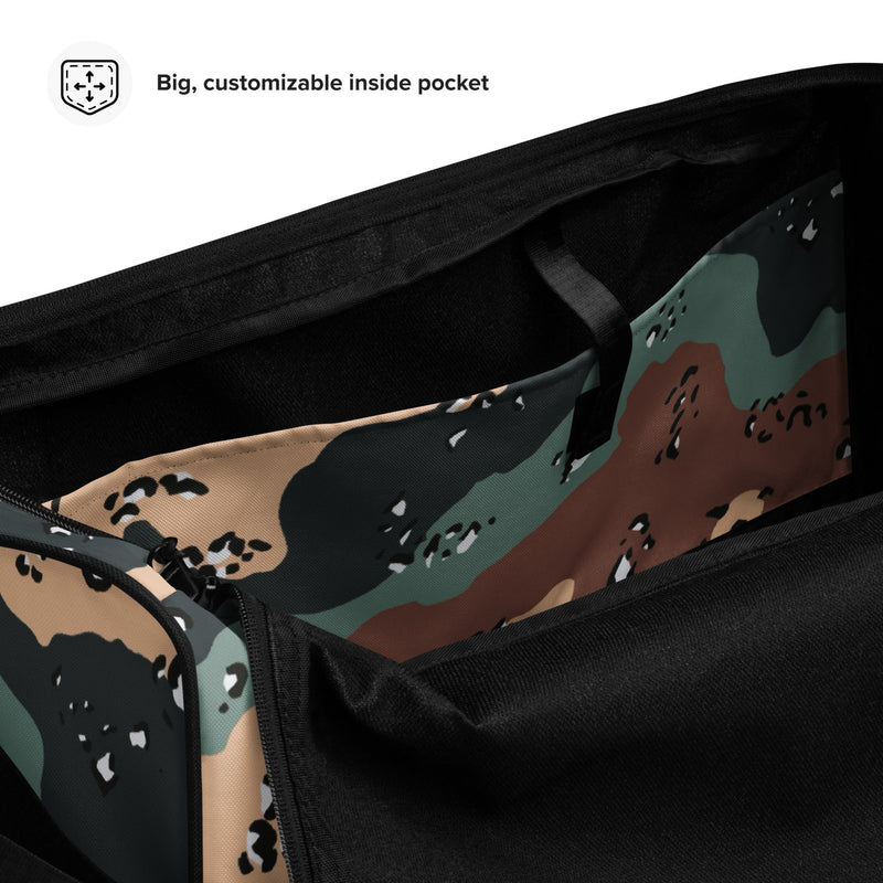 Chocolate Chip Kazakhstan Steppe CAMO Duffle Bag