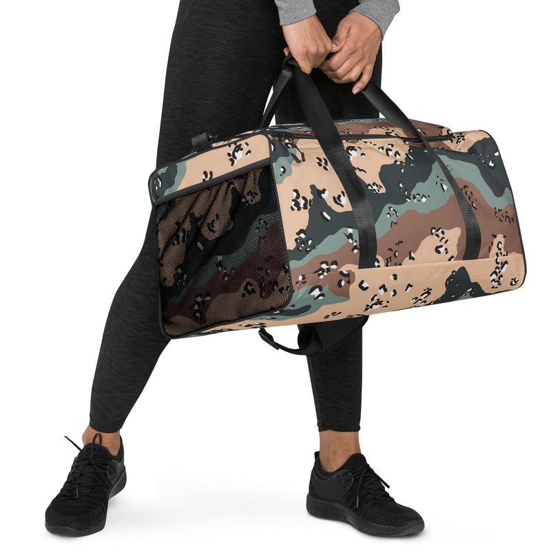 Chocolate Chip Kazakhstan Steppe CAMO Duffle Bag