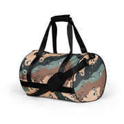 Chocolate Chip Kazakhstan Steppe CAMO Gym Bag