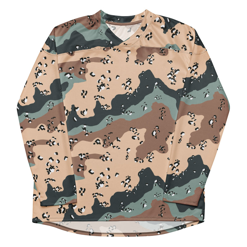 Chocolate Chip Kazakhstan Steppe CAMO Unisex Hockey Fan Jersey