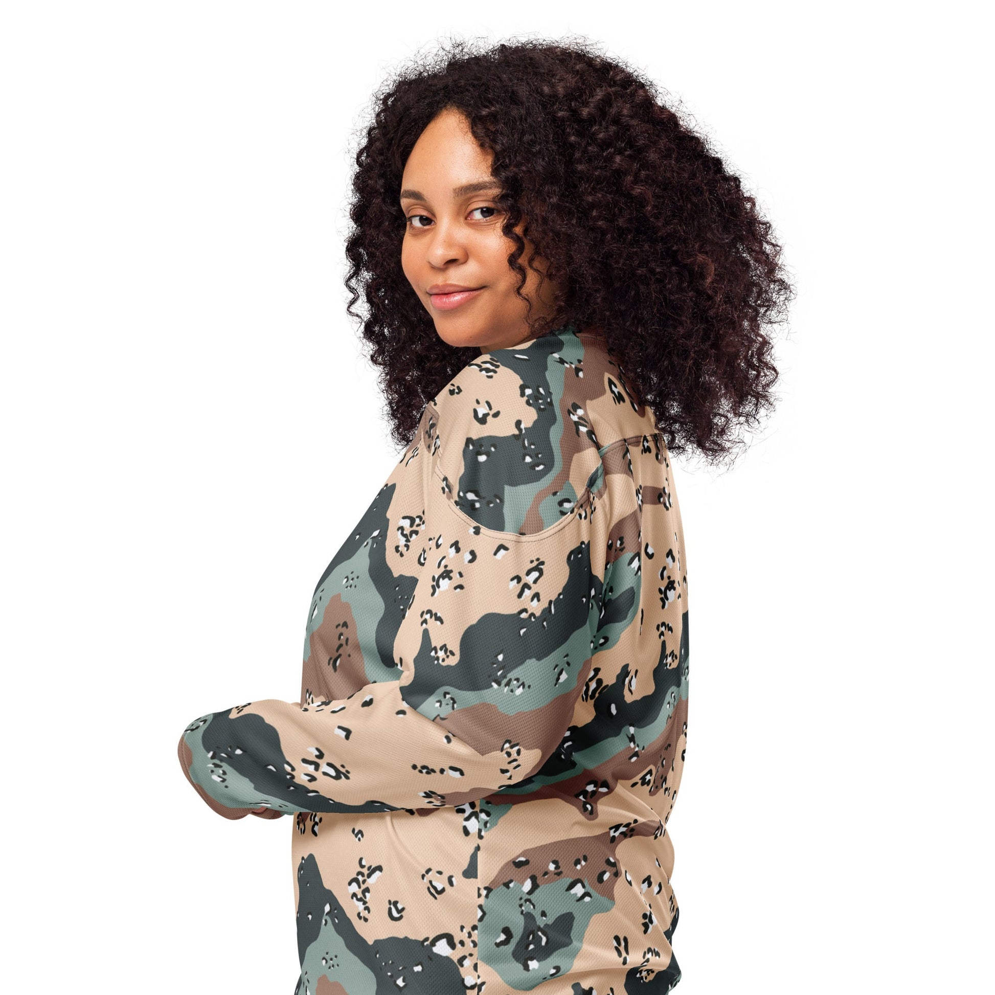 Kazakhstan Chocolate Chip CAMO hockey fan jersey - Hockey Jerseys