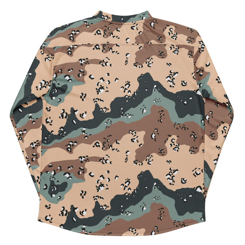 Chocolate Chip Kazakhstan Steppe CAMO Unisex Hockey Fan Jersey