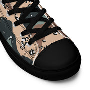 Chocolate Chip Kazakhstan Steppe CAMO Mens High-Top Canvas Shoes