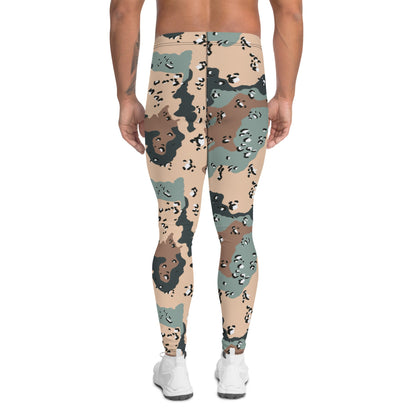 Kazakhstan Chocolate Chip CAMO Mens Leggings