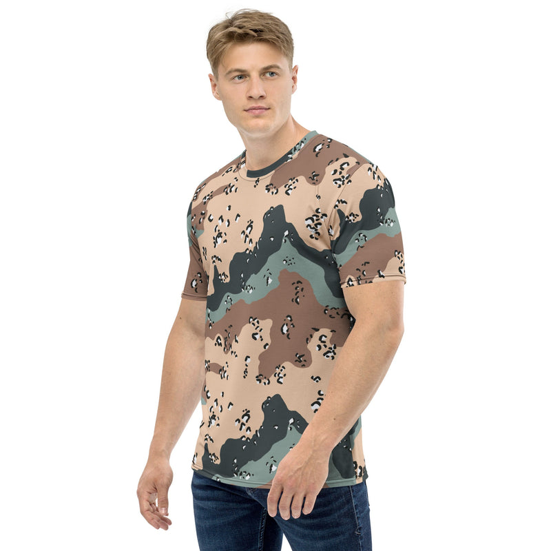 Chocolate Chip Kazakhstan Steppe CAMO Mens T-Shirt