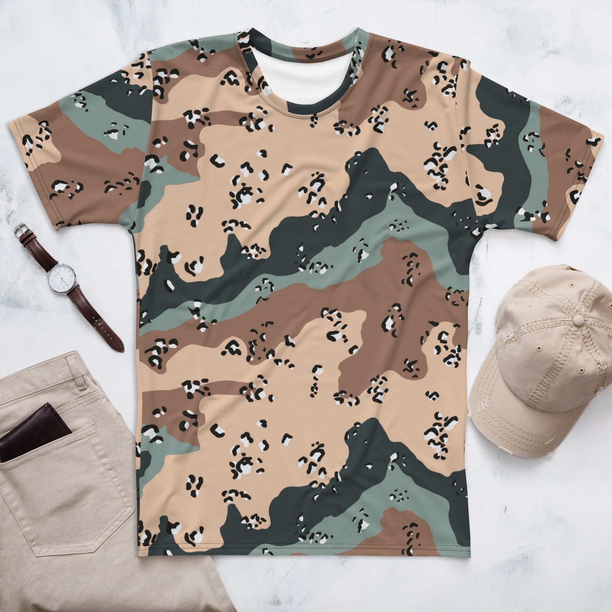 Kazakhstan Chocolate Chip CAMO Mens t-shirt - XS - T-Shirts
