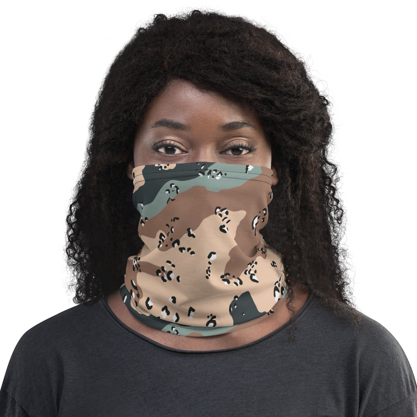 Kazakhstan Chocolate Chip CAMO Neck Gaiter - Gaiters