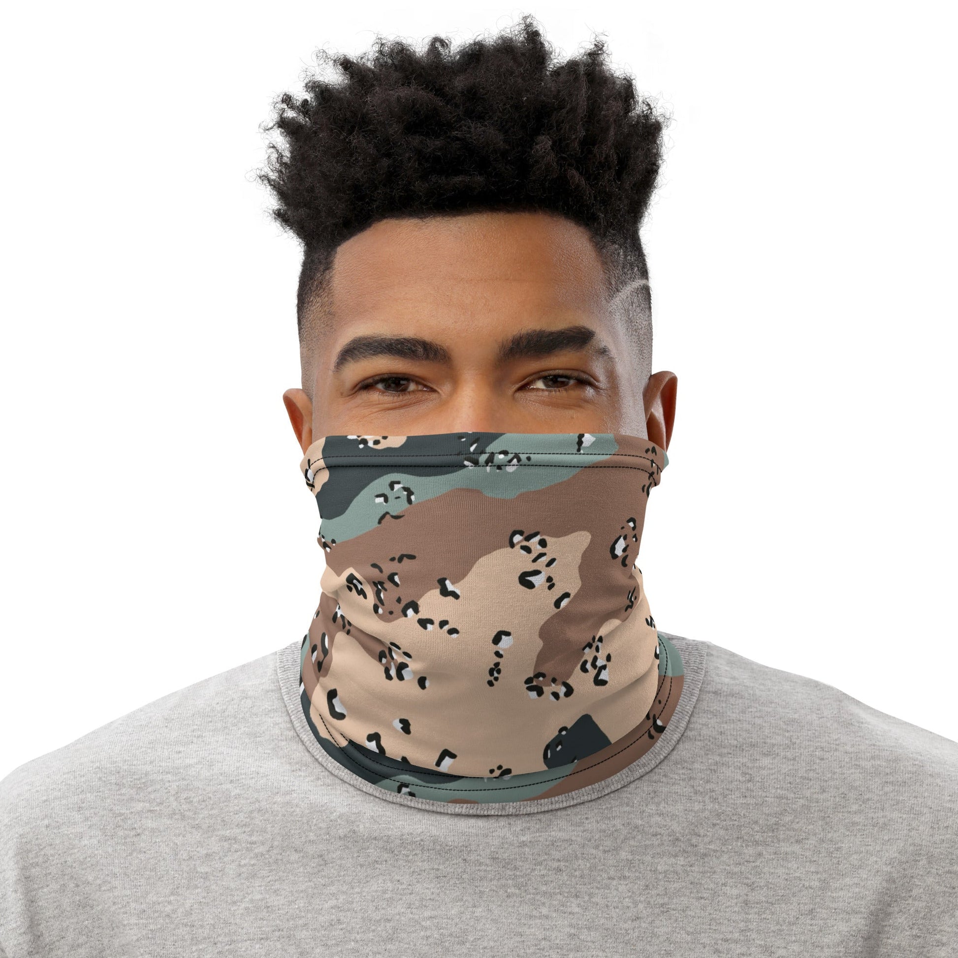 Kazakhstan Chocolate Chip CAMO Neck Gaiter - Gaiters