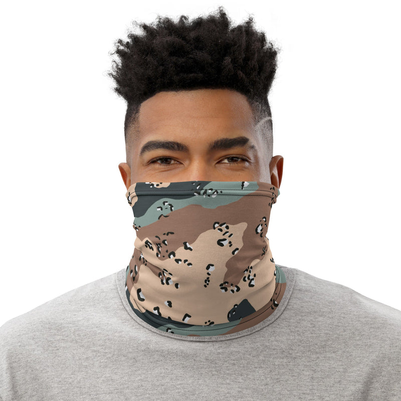 Chocolate Chip Kazakhstan Steppe CAMO Neck Gaiter - Head