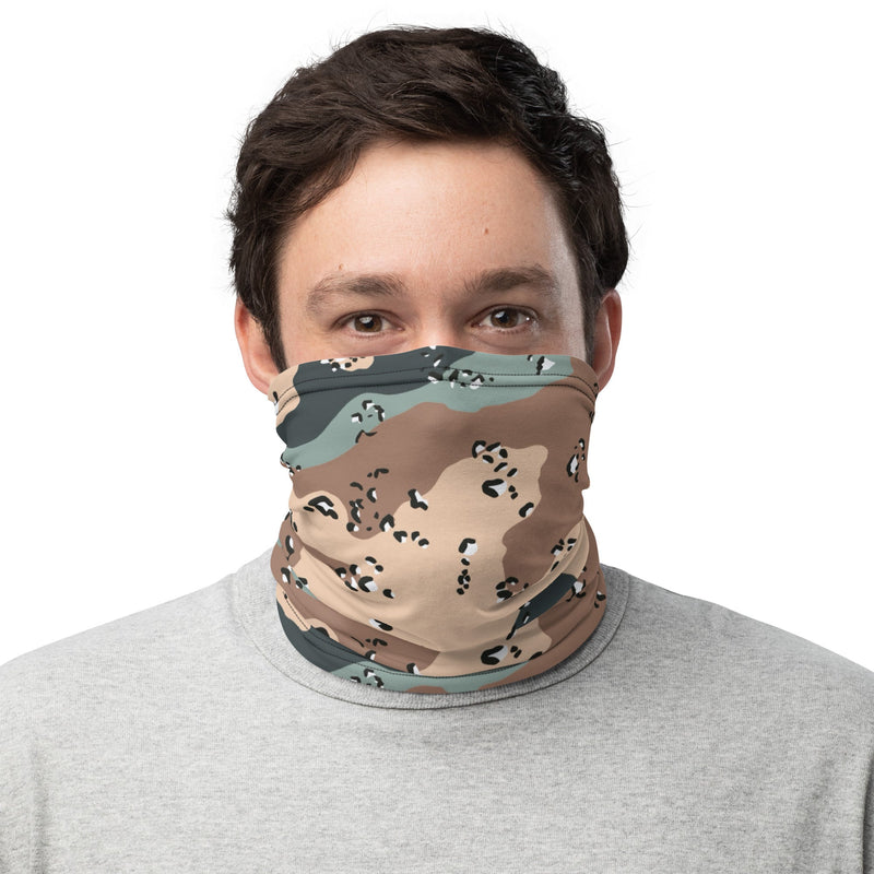 Chocolate Chip Kazakhstan Steppe CAMO Neck Gaiter - Head