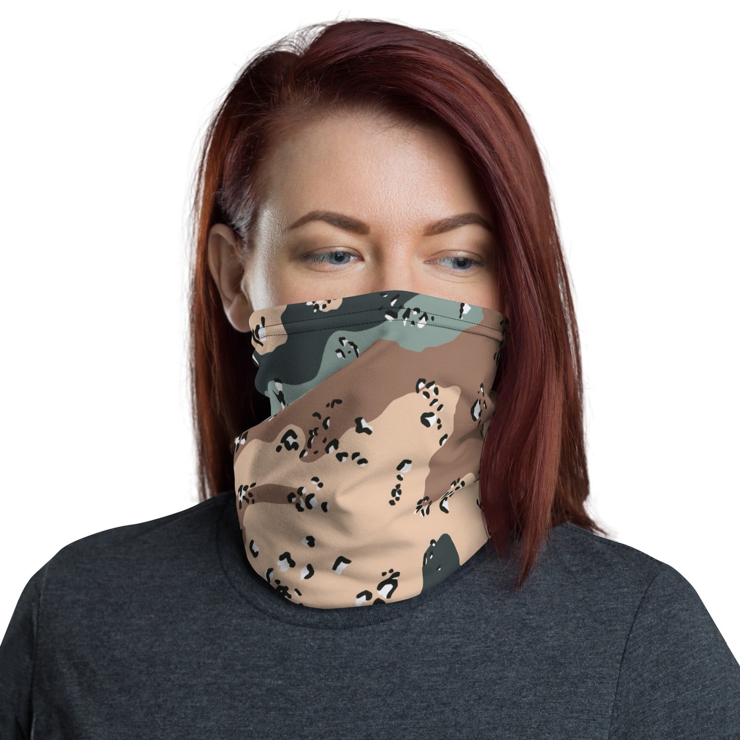 Kazakhstan Chocolate Chip CAMO Neck Gaiter - Gaiters