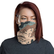 Chocolate Chip Kazakhstan Steppe CAMO Neck Gaiter - Head