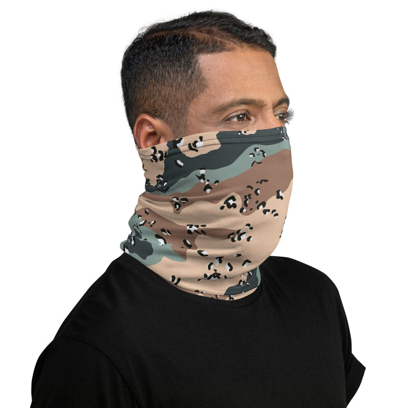 Chocolate Chip Kazakhstan Steppe CAMO Neck Gaiter - Head