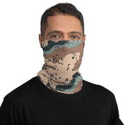 Chocolate Chip Kazakhstan Steppe CAMO Neck Gaiter - Head