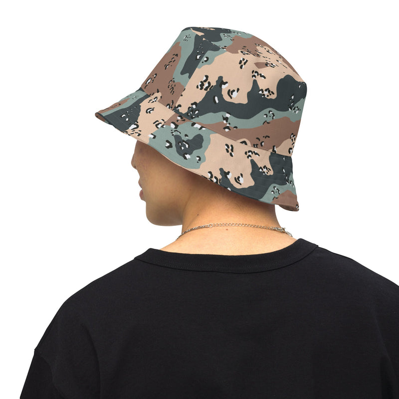 Chocolate Chip Kazakhstan Steppe CAMO Reversible Bucket Hat - S/M - Head
