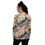 Chocolate Chip Kazakhstan Steppe CAMO Unisex Bomber Jacket