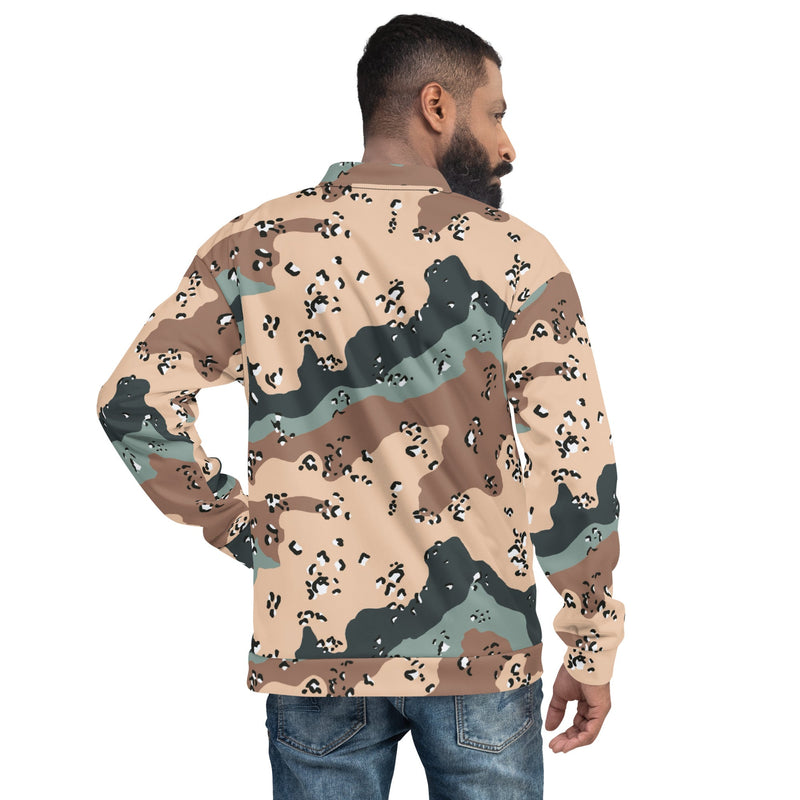 Chocolate Chip Kazakhstan Steppe CAMO Unisex Bomber Jacket