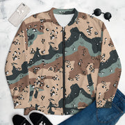 Chocolate Chip Kazakhstan Steppe CAMO Unisex Bomber Jacket - XS
