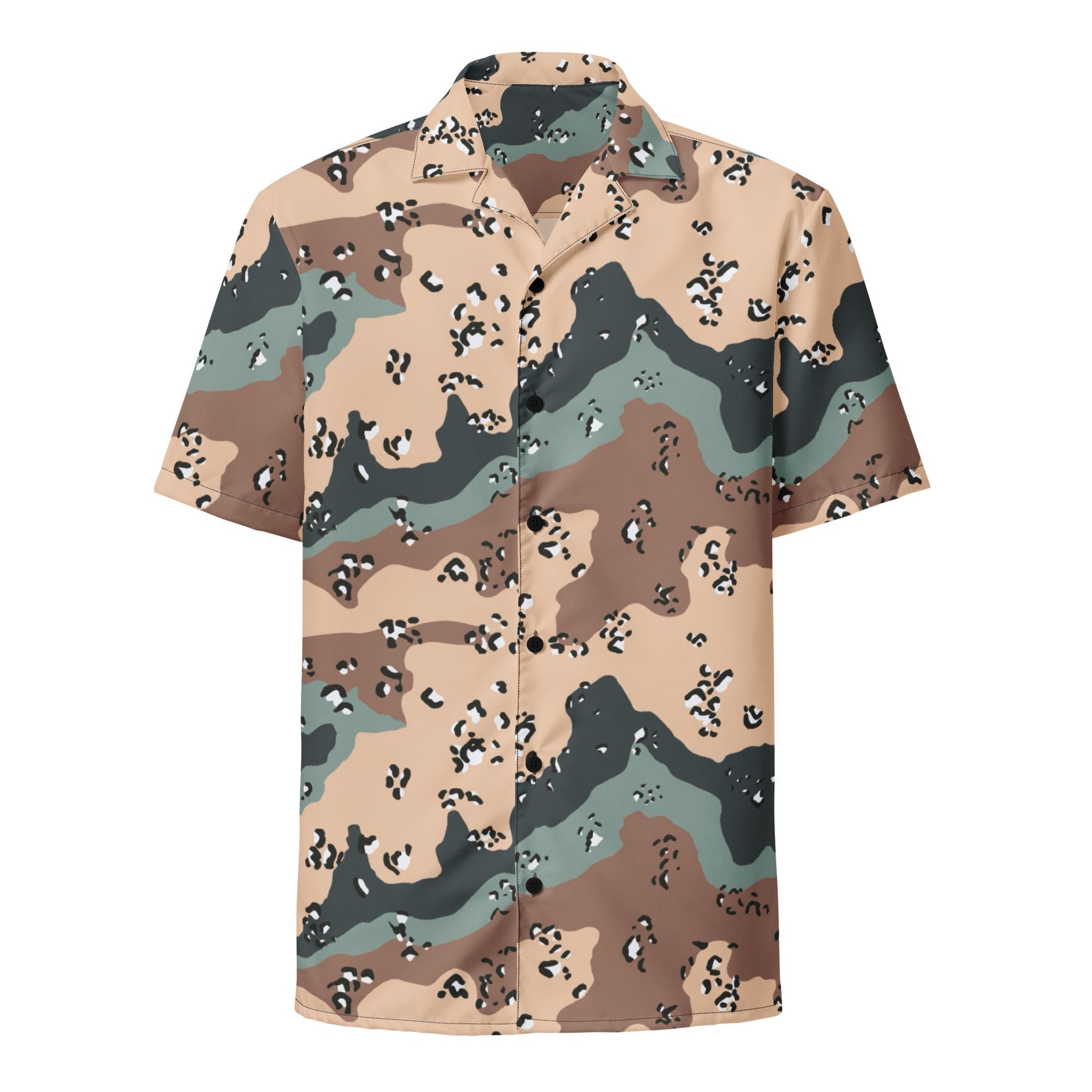 Kazakhstan Chocolate Chip CAMO Unisex button shirt - Button Shirts