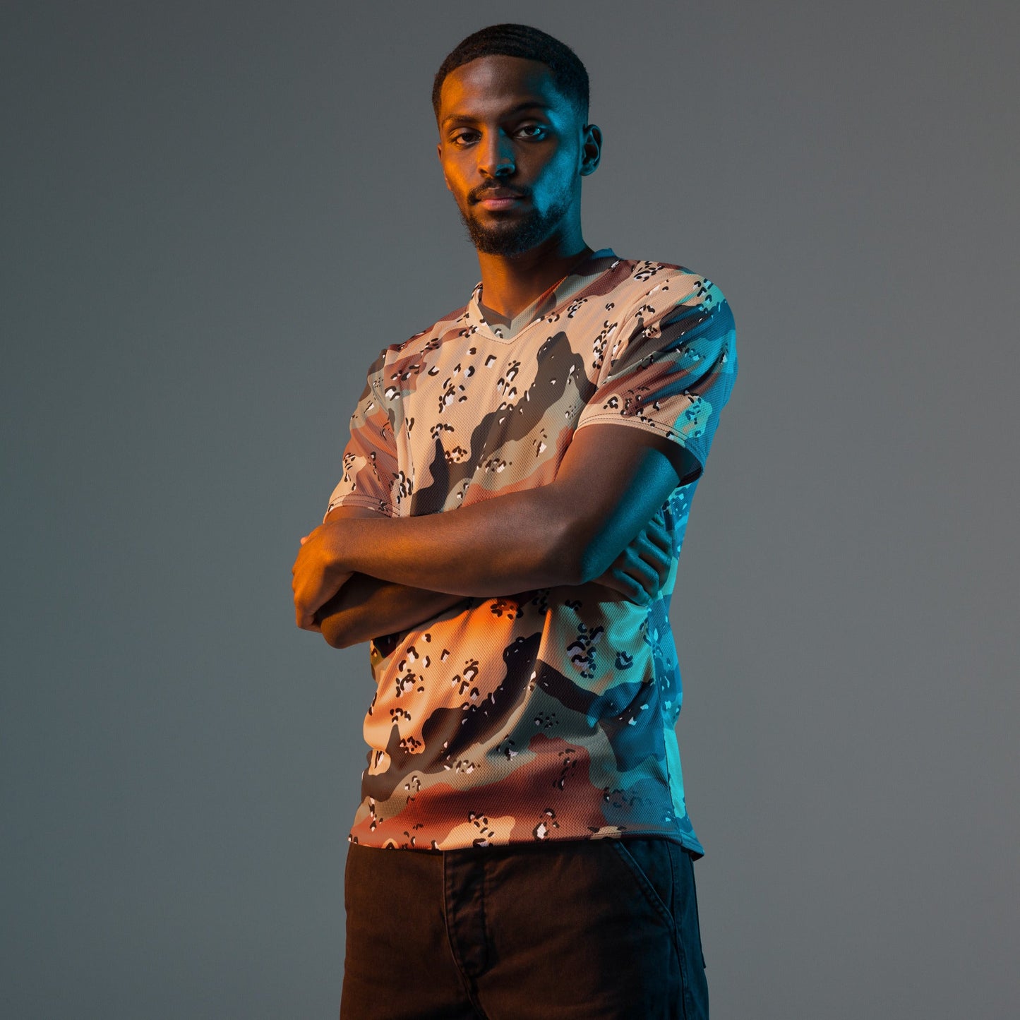 Kazakhstan Chocolate Chip CAMO unisex sports jersey - Sports Jerseys