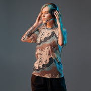 Chocolate Chip Kazakhstan Steppe CAMO Unisex Sports Jersey