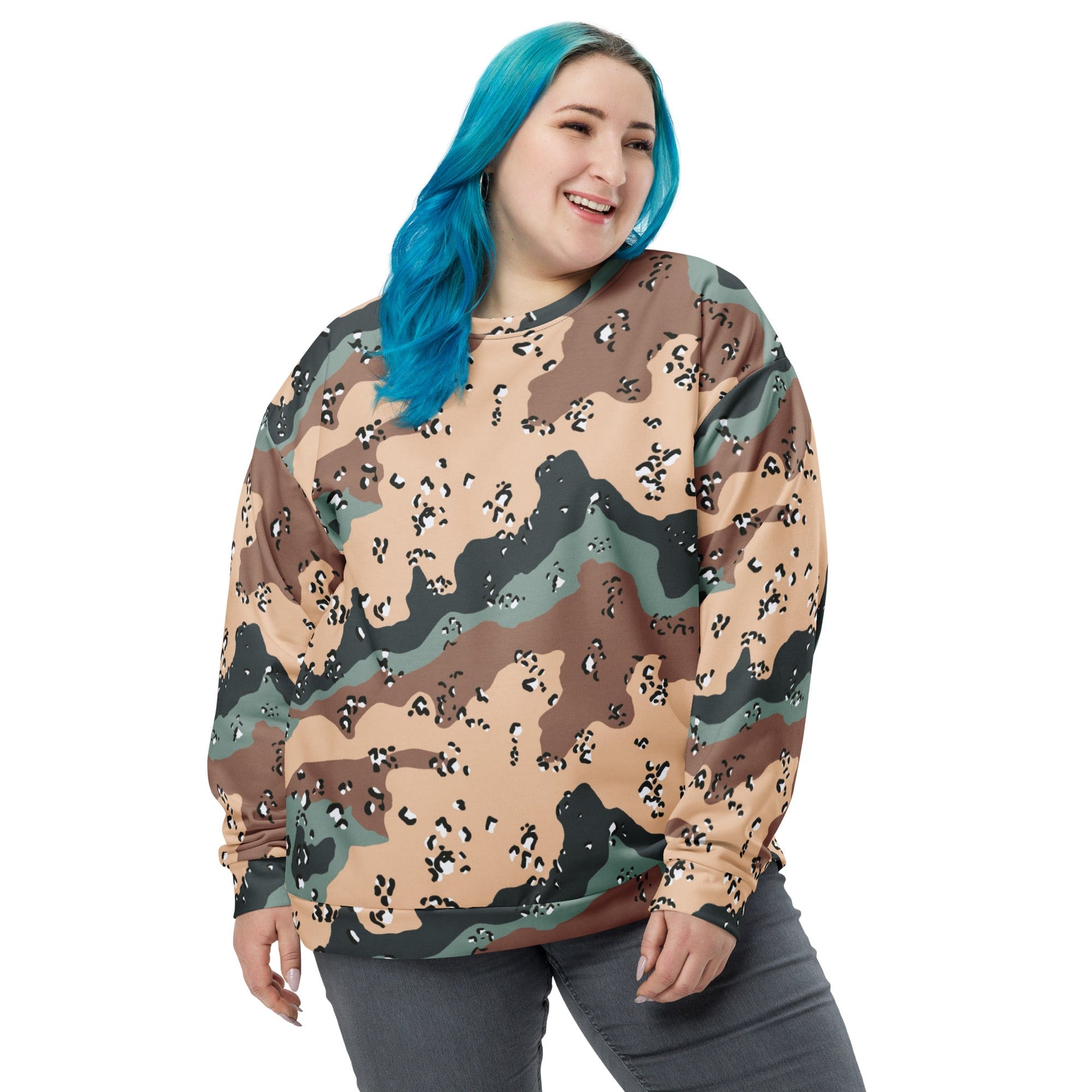 Kazakhstan Chocolate Chip CAMO Unisex Sweatshirt - Sweatshirts