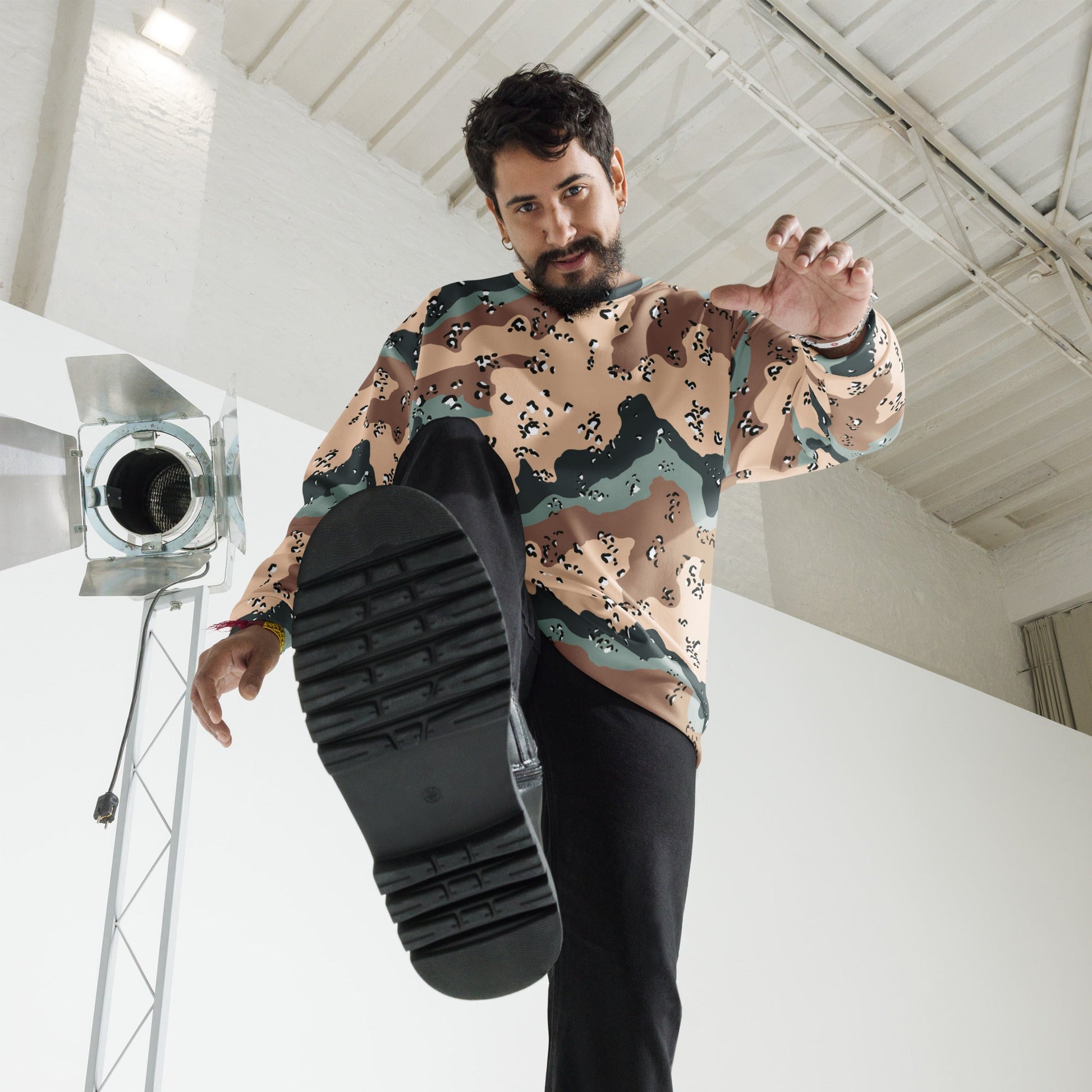 Kazakhstan Chocolate Chip CAMO Unisex Sweatshirt - Sweatshirts