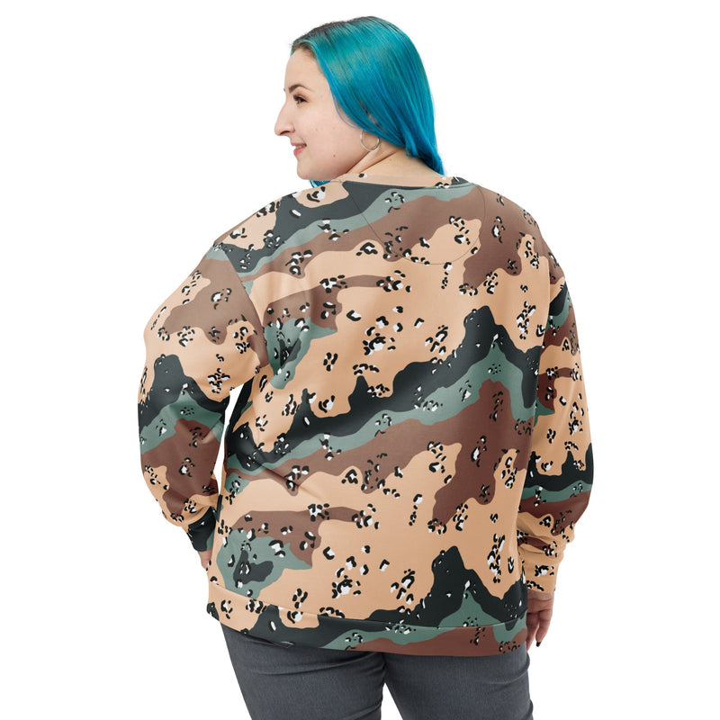 Chocolate Chip Kazakhstan Steppe CAMO Unisex Sweatshirt