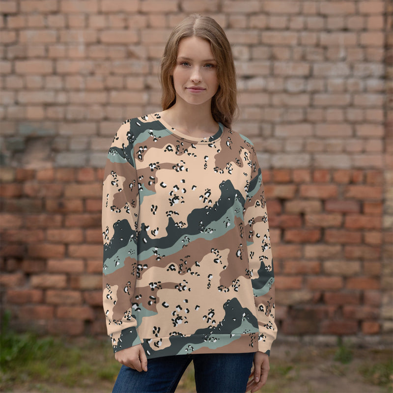 Chocolate Chip Kazakhstan Steppe CAMO Unisex Sweatshirt