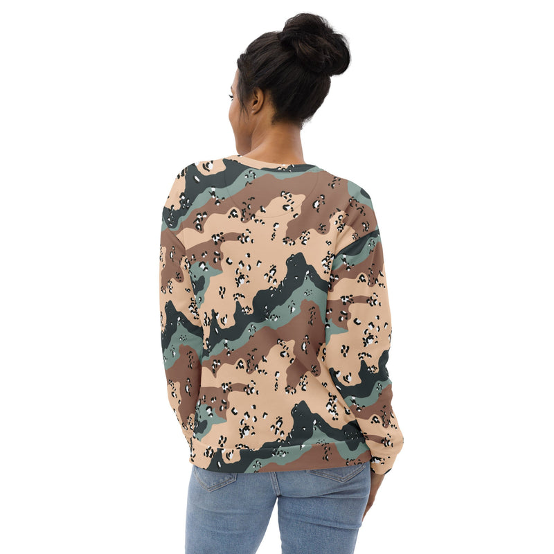 Chocolate Chip Kazakhstan Steppe CAMO Unisex Sweatshirt