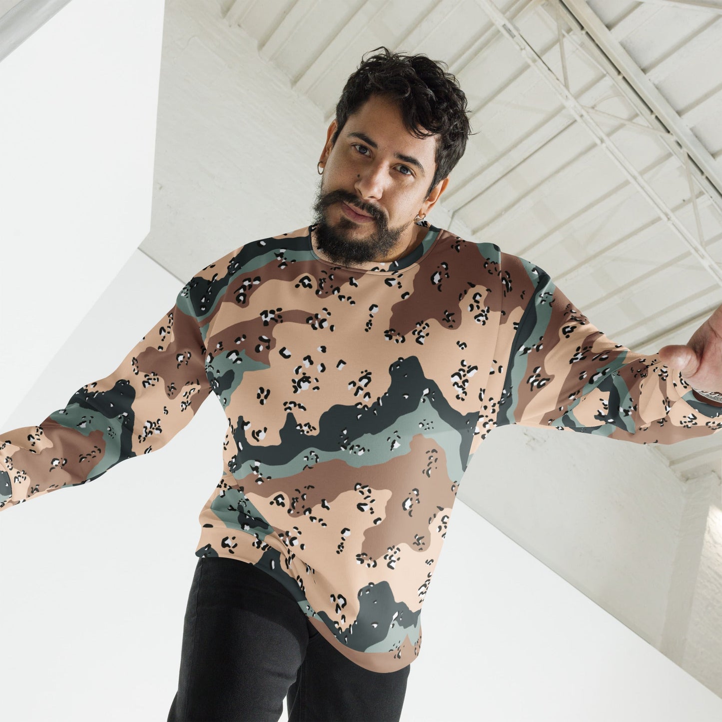 Kazakhstan Chocolate Chip CAMO Unisex Sweatshirt - Sweatshirts