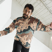 Chocolate Chip Kazakhstan Steppe CAMO Unisex Sweatshirt