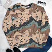 Chocolate Chip Kazakhstan Steppe CAMO Unisex Sweatshirt
