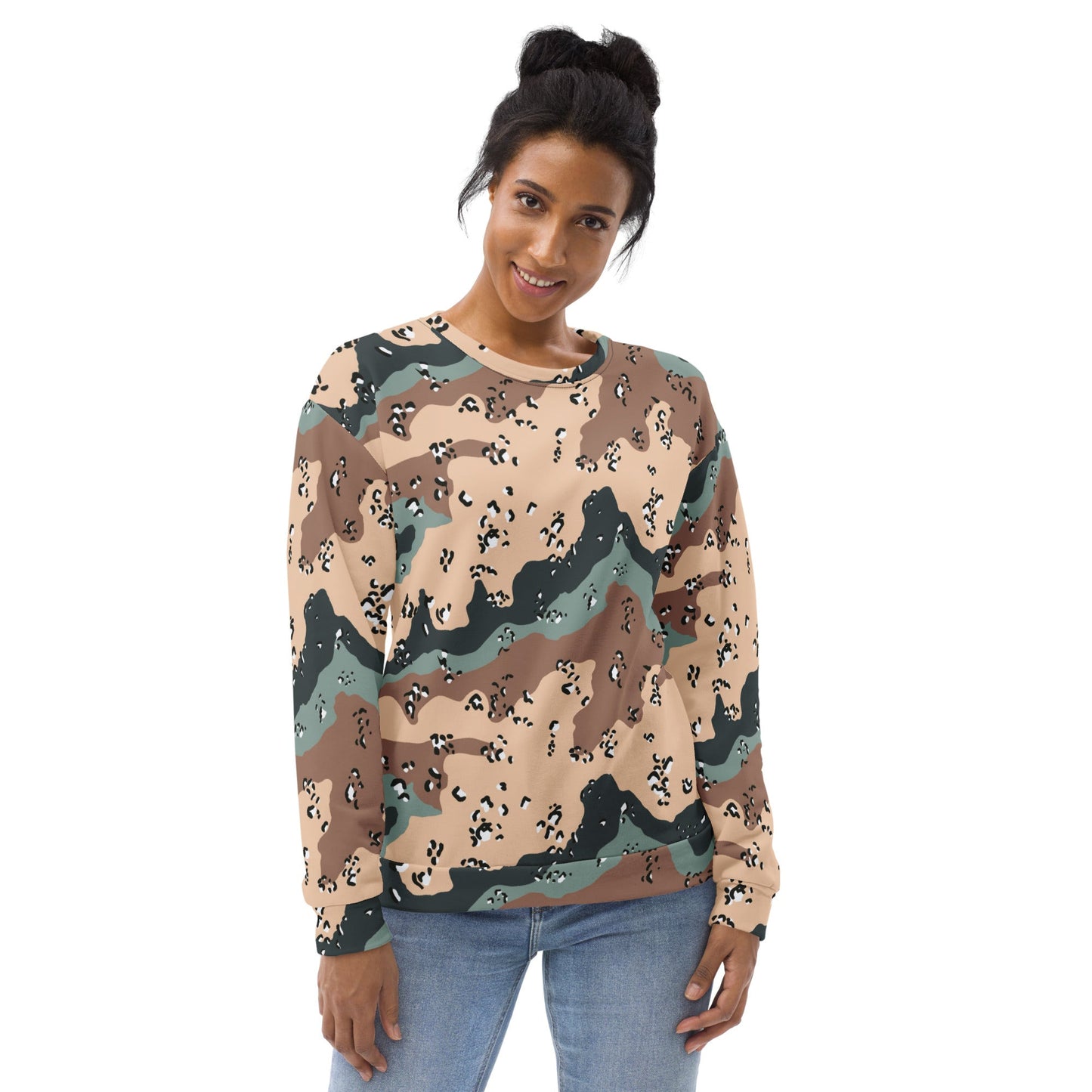 Kazakhstan Chocolate Chip CAMO Unisex Sweatshirt - Sweatshirts